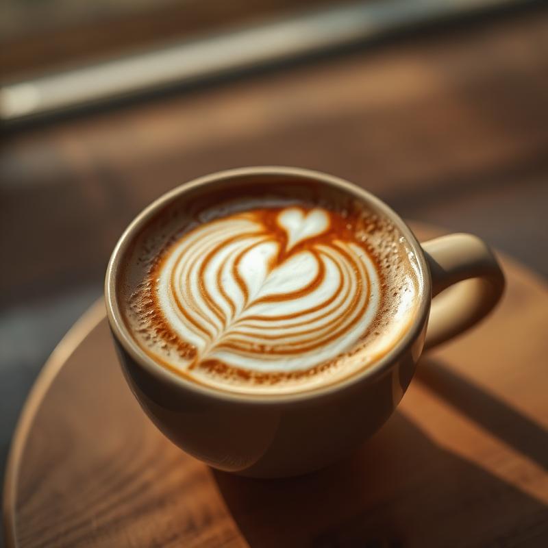 Latte art rosetta